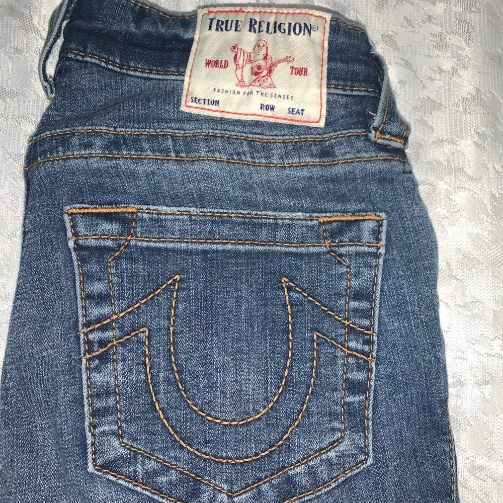 True Religion Mid Rise Skinny jeans